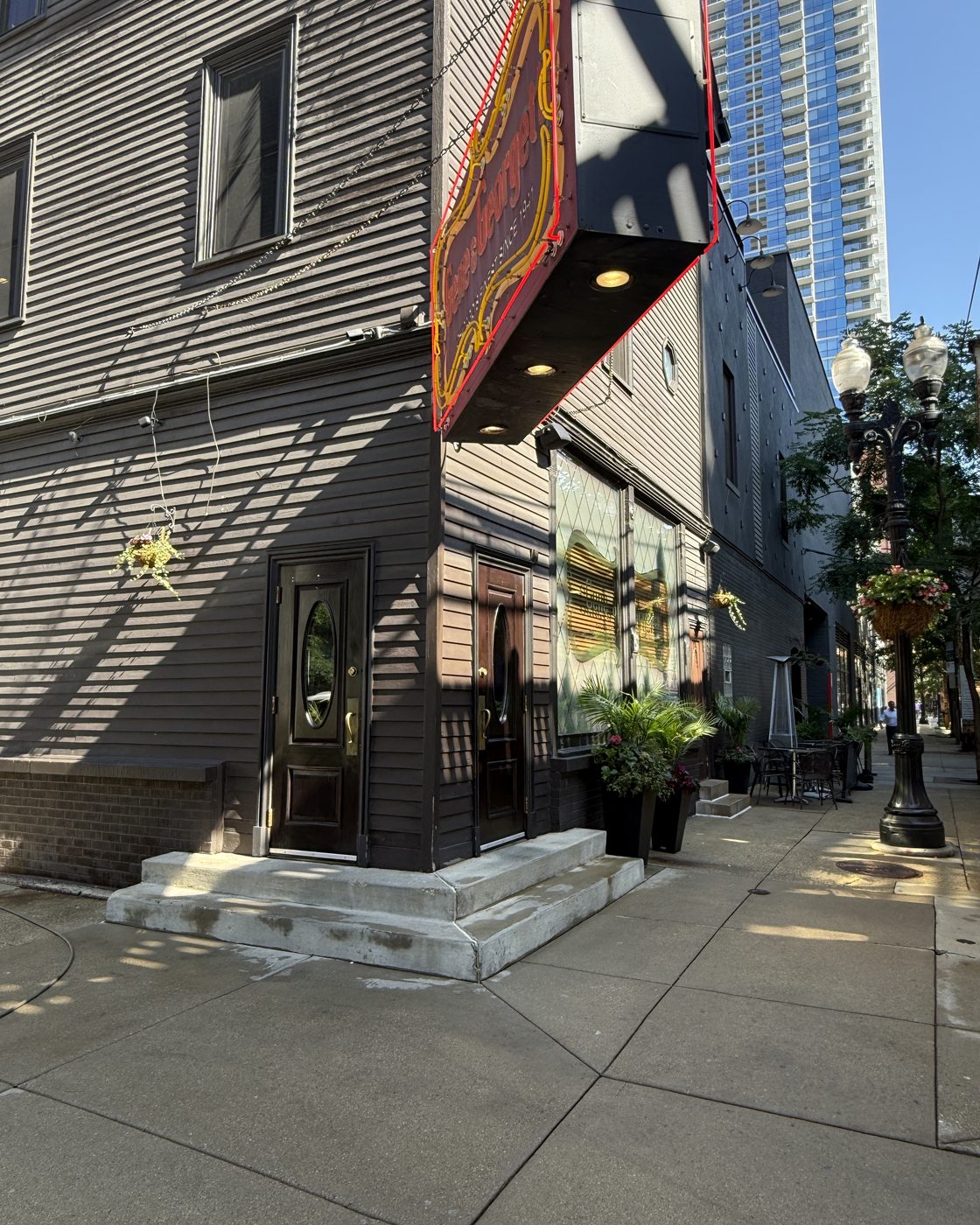 Grime Pushers crew power washing a Chicago property