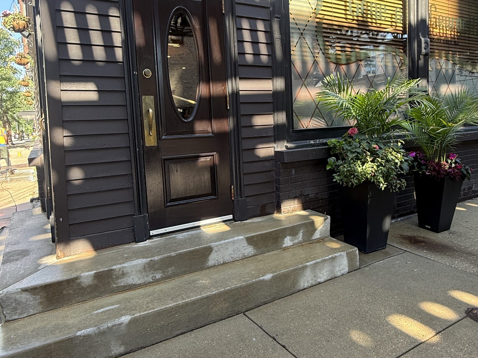 Concrete Cleaning power washing in Chicago by Grime Pushers