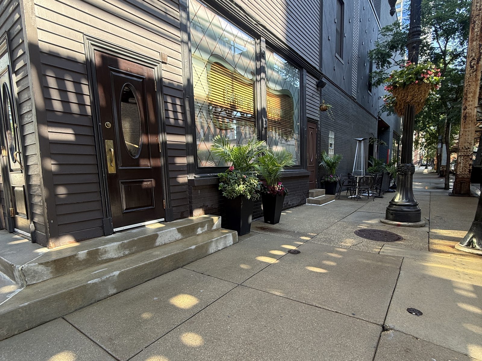 Storefront Cleaning power washing in Chicago by Grime Pushers